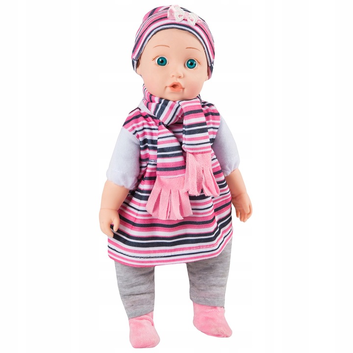 LALKA INTERAKTYWNA BOBAS KINDERPLAY MÓWI ŚMIEJE SIĘ PŁACZE UBRANKA