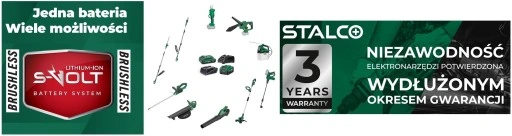 STALCO Kosiarka akumulatorowa z napędem 2x AKU 8Ah