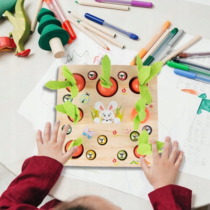 GRA ZŁAP ROBACZKA ŁOWIENIE DOPASUJ MARCHEWKI