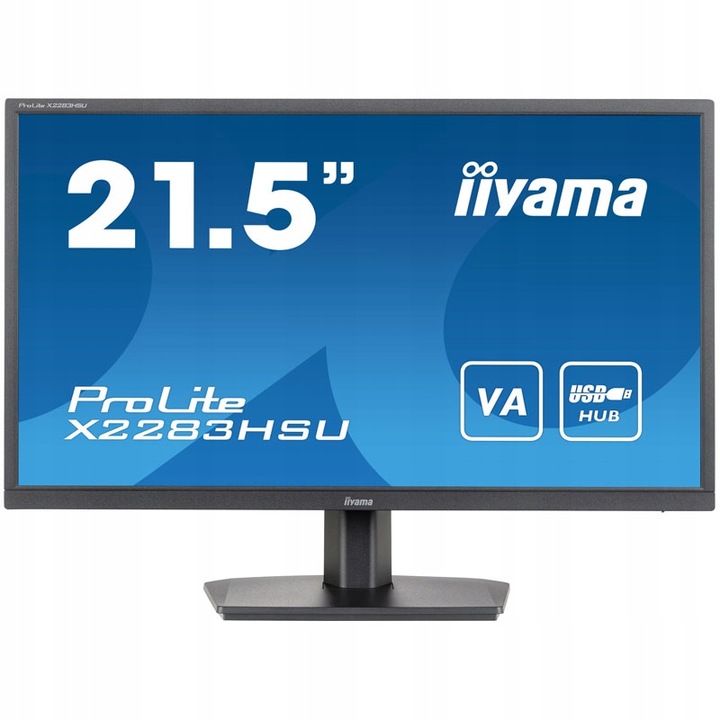 Monitor 21,5" IIYAMA X2283HSU-B1 | VA| 1920x1080 (FHD)| 75Hz| 1ms| Adaptive