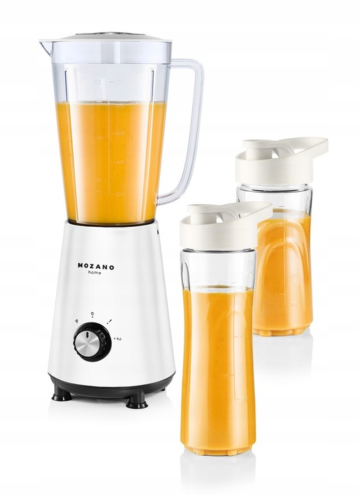 BLENDER KIELICHOWY DO KOKTAJLI SMOOTHIE 2 WKŁADY CHŁODZĄCE + 2 BUTELKI 3w1