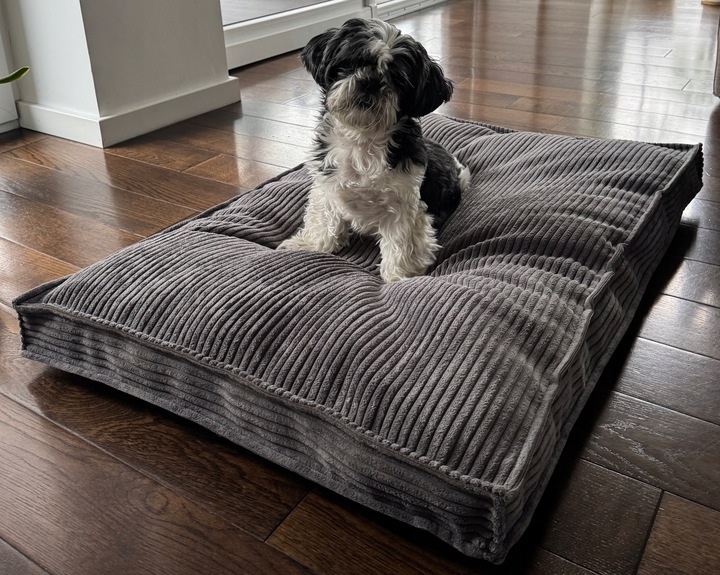 Legowisko Posłanie Poducha MIĘKKIE PLUSZOWE 100x70cm ASO szary