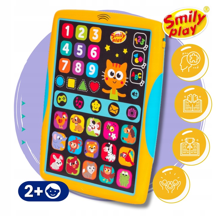 Smart Tablet Edukacyjny Interaktywny Zdobywam wiedzę z kotem Ignacym PL