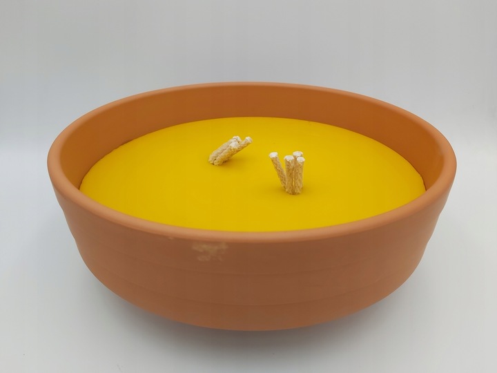 Znicz CERAMICZNY WSZYSTKICH SWIETYCH gliniak gliniany retro kopciuch DUZY