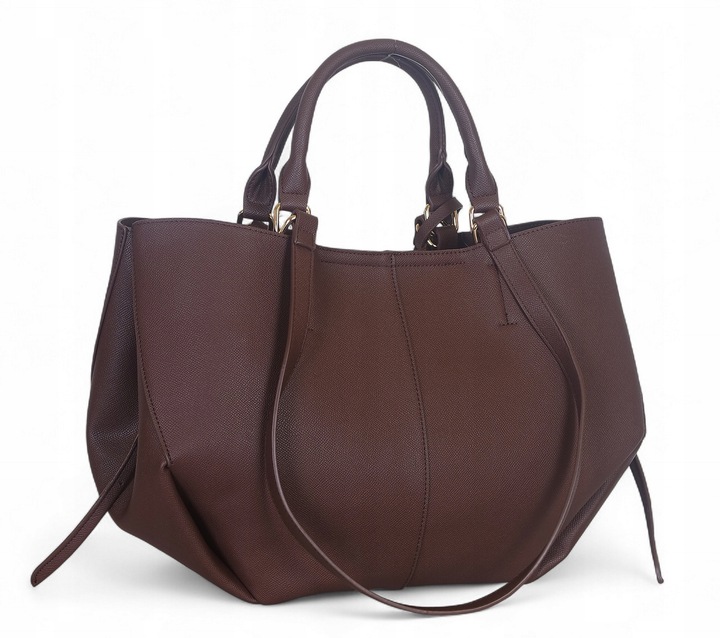 Gallantry Paris Genialna czekoladowa torebka shopper Łódka Pola Portfelik