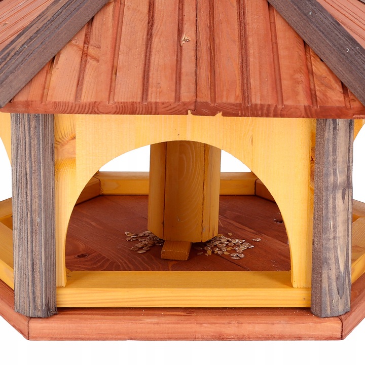 Karmnik dla ptaków drewno z wsypem Karmniki KW60