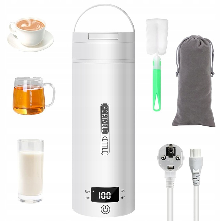 ELEKTRYCZNY CZAJNIK TURYSTYCZNY PODRÓŻNY 300W 0,5L MAŁY