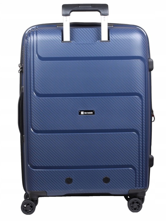 Duża walizka podróżna POSZERZANA +2 cm lekki trwały polipropylen Zamek TSA