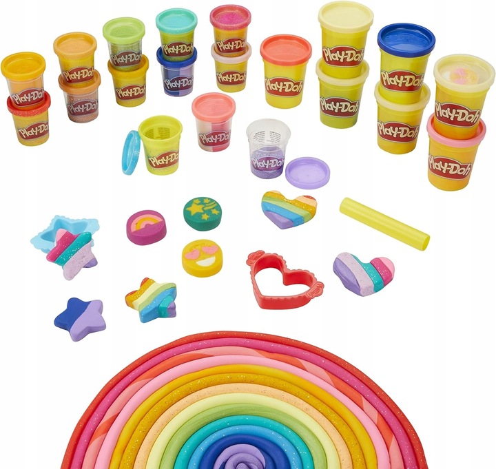 HASBRO PLAY DOH CIASTOLINA DUŻY ZESTAW 21 TUB 1,5 kg ciastoliny + akcesoria