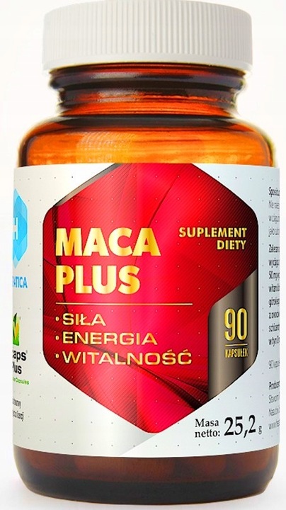 MACA PLUS SIŁA ENERGIA WITALNOŚĆ 90 KAPS HEPATICA