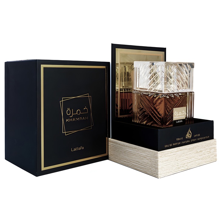 PERFUMY DAMSKIE MĘSKIE UNISEX LATTAFA KHAMRAH 100ml SŁODKIE PRZYPRAWOWE