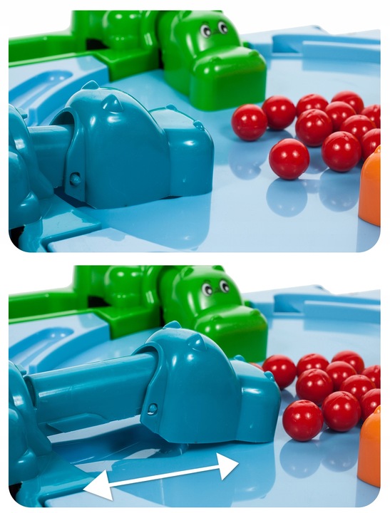 GRA ZRĘCZNOŚCIOWA DLA 4 OSÓB GŁODNE HIPCIE HIPOPOTAM DLA DZIECI RODZINNA