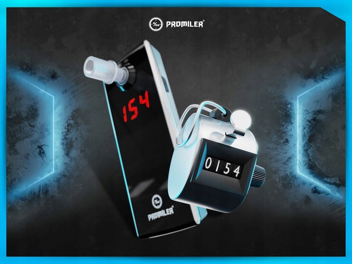 Alkomat PROMILER AL 5500 darmowy serwis 12 m-cy + kamizelka