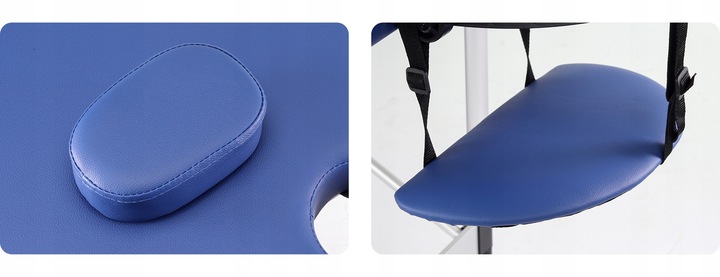 ŁÓŻKO STÓŁ DO MASAŻU SKŁADANY ALUMINIOWY 3 SEGMENTY ADELE PIANKA 5CM HABYS