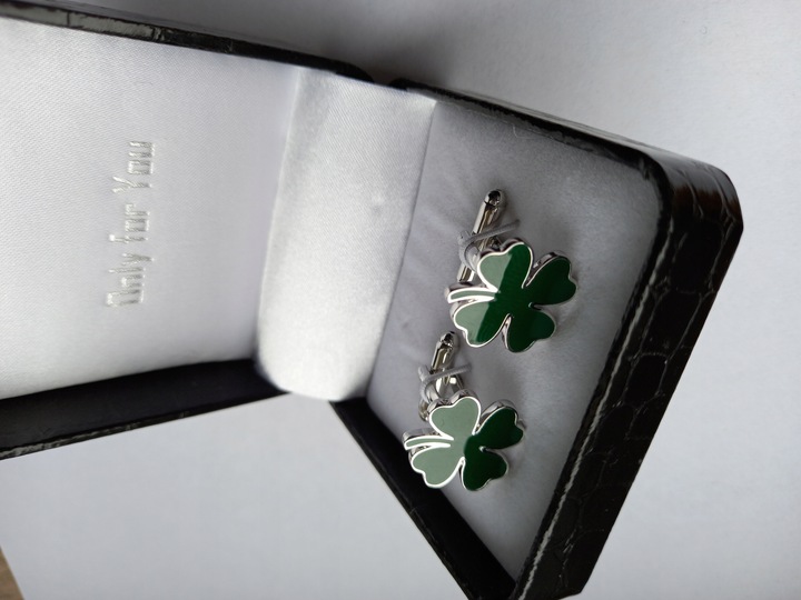 Spinki do mankietów EXC Koniczynka dla Maturzysty