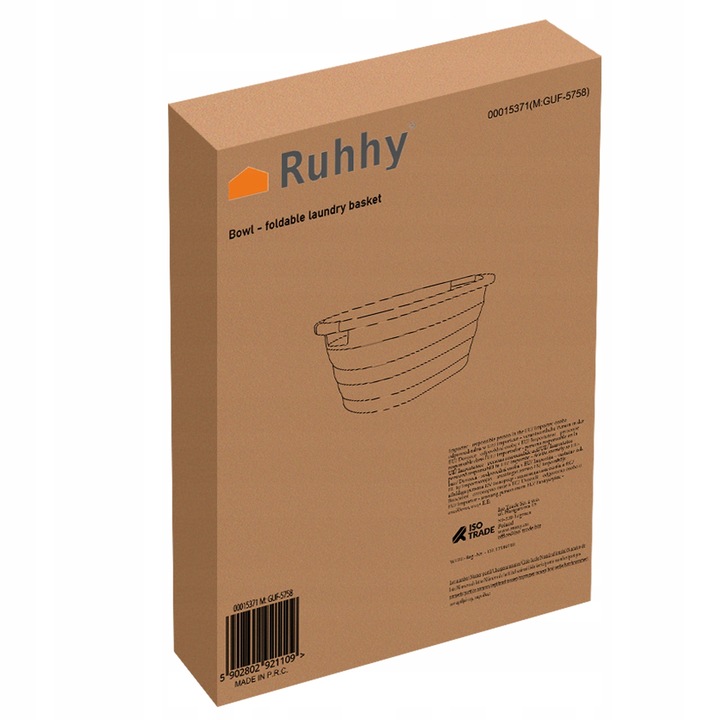 Miska Składana na Pranie Kosz Składany Duża Turystyczna 25l XXL PP TPE