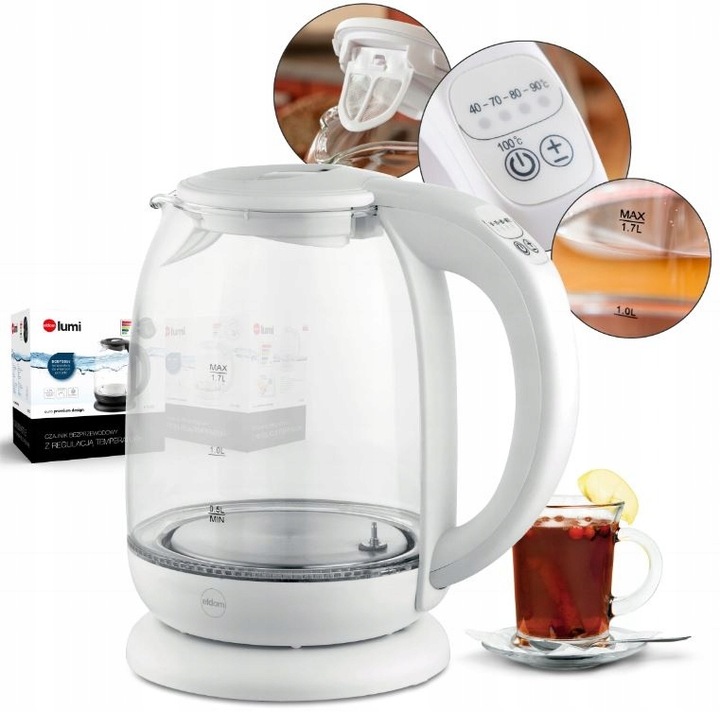 Czajnik elektryczny Eldom C510 REGULACJA PANEL Regulacji TEMPERATURY 1,7L