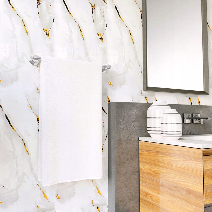 x10 SAMOPRZYLEPNY PANEL ŚCIENNY MARMUR PCV LAMINAT POŁYSK 3D Płytki 30x60