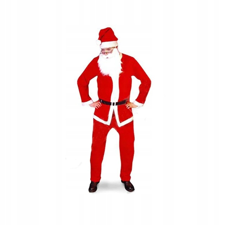 Strój Mikołaja Mikołaj Gwiazdor eko 5 elementów + maska