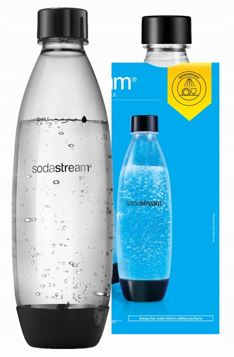 SodaStream Butelka na wodę FUSE 1L - do zmywarki czarna