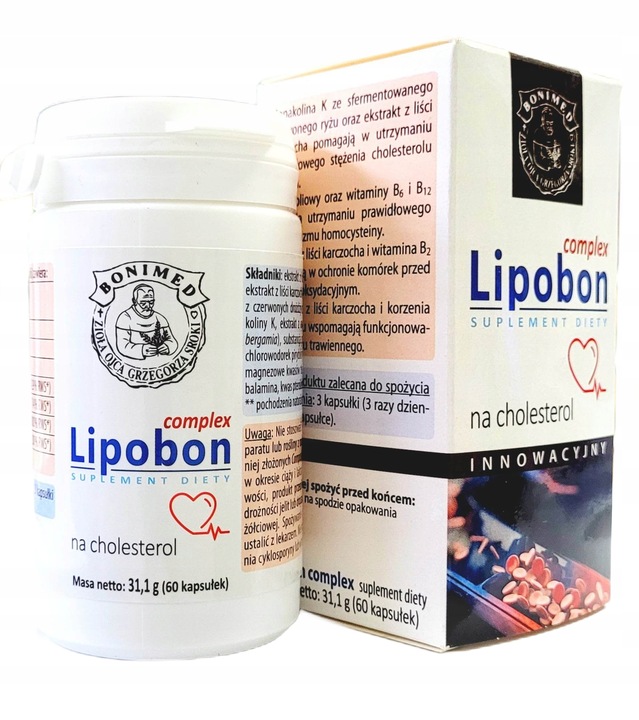 Bonimed Lipobon complex na cholesterol 60 kapsułek