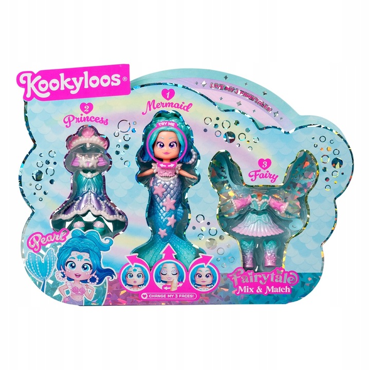 KookyLoos lalka laleczka Pearl Fairytale Mix & Match syrenka wróżka nowość