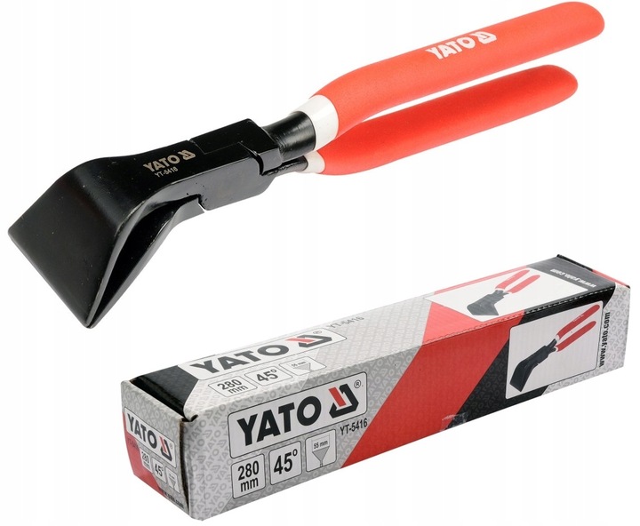 Kleszcze do gięcia blach - odgięte 45°,280mm YT-5416