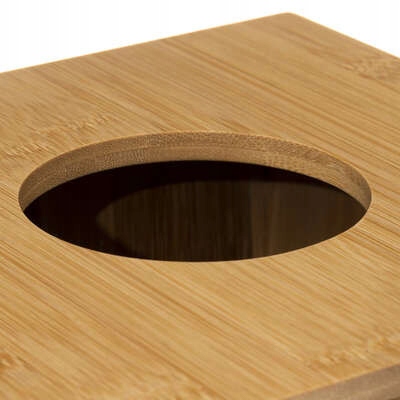 Kosz łazienkowy bambusowy 6L pojemnik na odpady