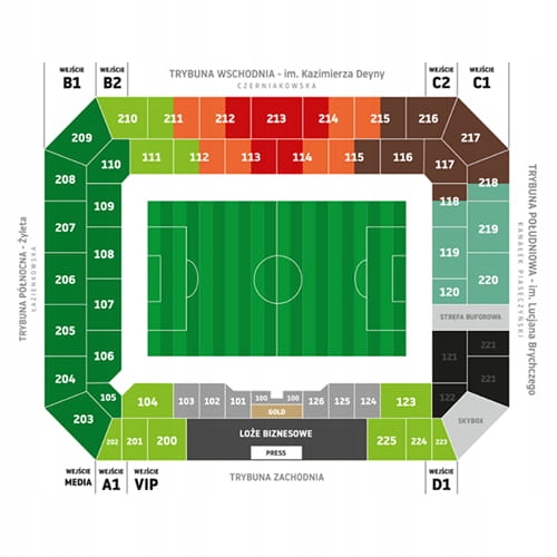 Stadion Miejski Legii Warszawa im. J. Piłsudskiego - LEGIA - Puzzle 3D 154
