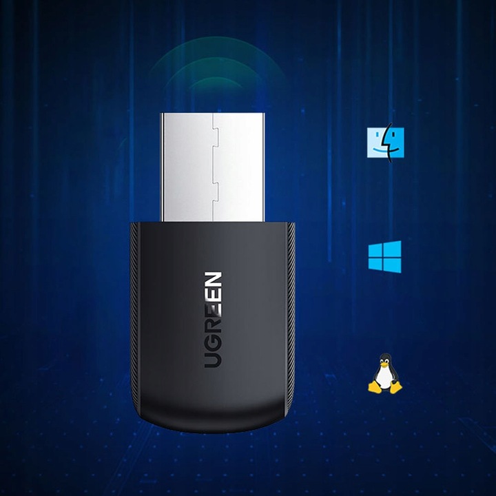 UGREEN ZEWNĘTRZNA KARTA SIECIOWA USB WIFI ADAPTER DO WINDOWS LINUX MACOS
