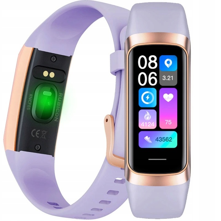 Zegarek damski SMARTWATCH RBN AMOLED SMARTBAND FIT-K