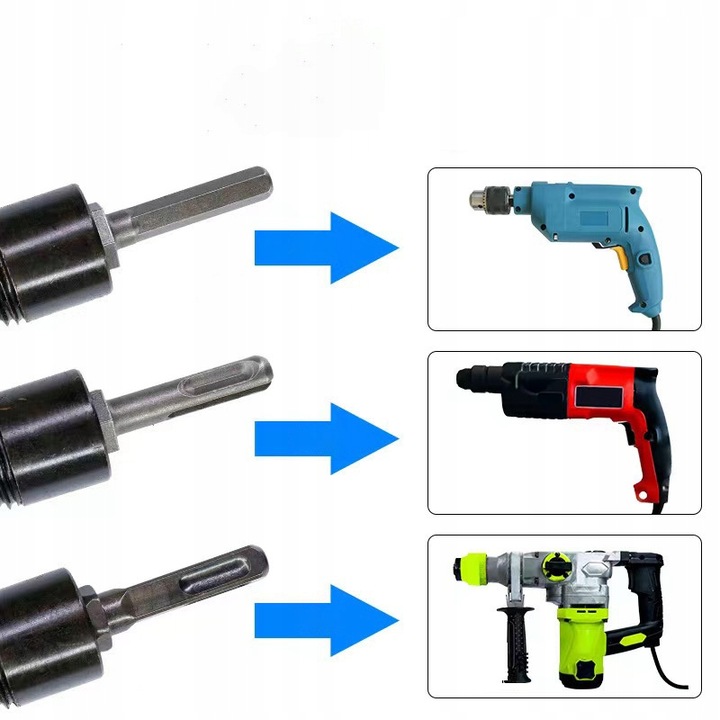WIERTŁA ŚWIDRY DO ŁUPANIA RĄBANIA DREWNA x2 38-42