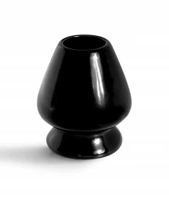 Podstawka ceramiczna pod chasen do matchy czarna