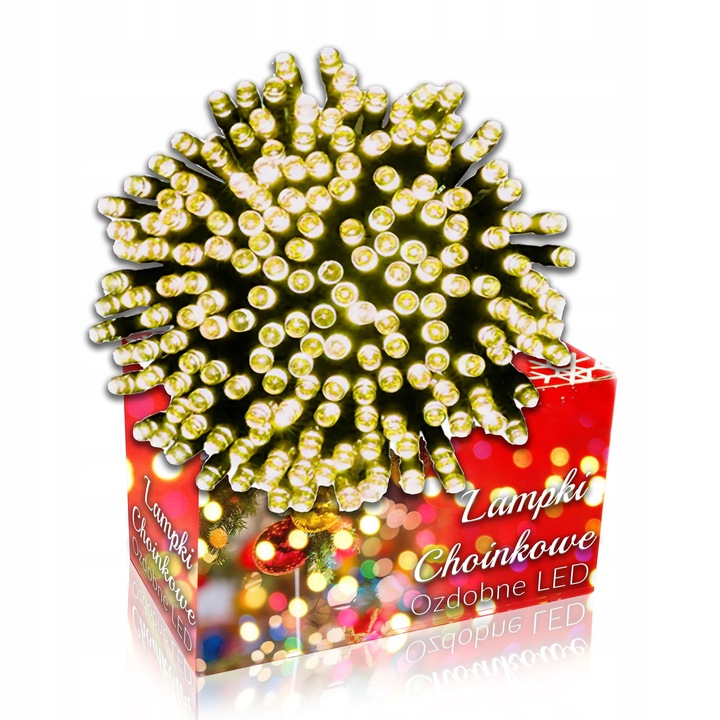 LAMPKI CHOINKOWE 500 LED ZEW/WEW BIAŁE CIEPŁE