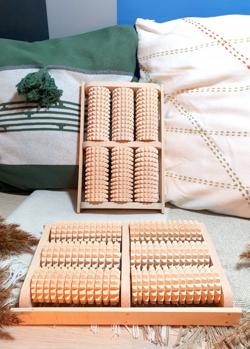 Drewniany Wałek do Masażu Stóp