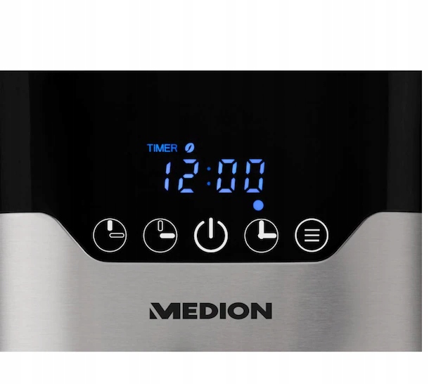 DOBRY EKSPRES DO KAWY PRZELEWOWY 1,1L Z TERMOSEM 900W WYŚWIETLACZ CZARNY