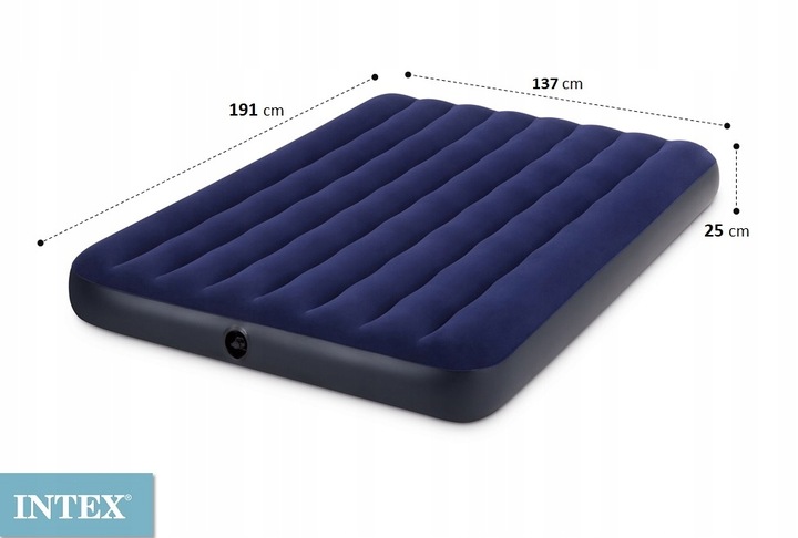 MATERAC DMUCHANY INTEX do SPANIA 2 OSOBOWY 191x137 WELUROWY