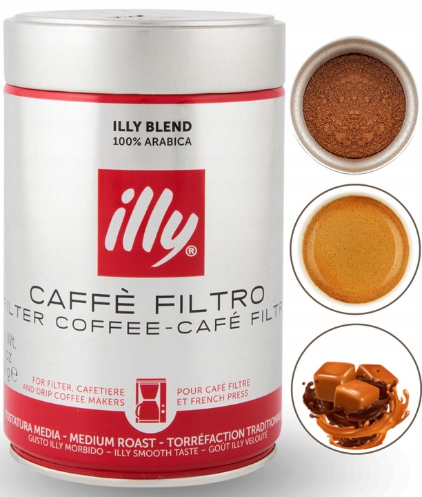 illy CLASSICO CAFFE FILTRO Kawa mielona 250g