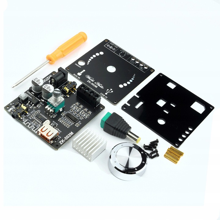 Wzmacniacz audio bluetooth 2x50W AUX USB ZK-502M