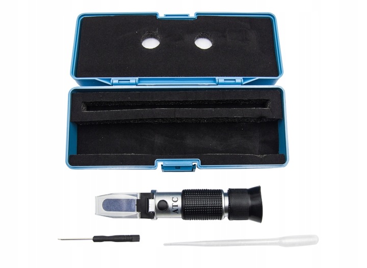 REFRAKTOMETR TESTER MIERNIK PŁYNU CHŁODNICZEGO ELEKTROLITU GLIKOLU AD-BLUE