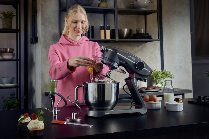 Robot kuchenny mikser planetarny z misą metalowa obudowa 2800W 6,5L LOVIO