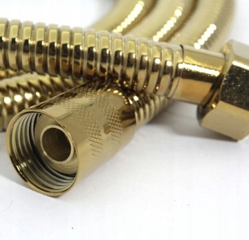 WĄŻ PRYSZNICOWY ZŁOTY 150CM