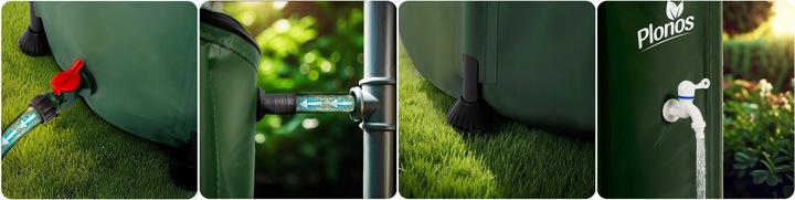 Zbiornik na Deszczówkę składany BECZKA NA Wodę z Rynny 650L PLONOS