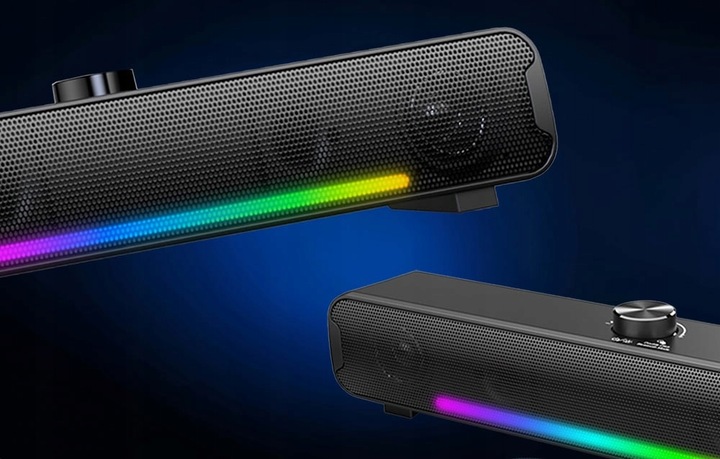 SOUNDBAR KOMPUTEROWY ONIKUMA GAMINGOWY 2.0 L16 BLUETOOTH 5.3 PODŚWIETLANY