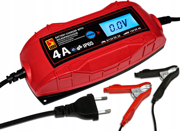 ŁADOWARKA PROSTOWNIK DO AKUMULATORA ŻELOWY 6V 12V AKUMULATORÓW LCD TUV GS