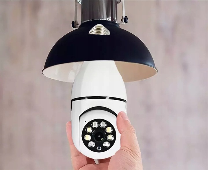 KAMERA ŻARÓWKA OBROTOWA IP WIFI W ŻARÓWCE 360