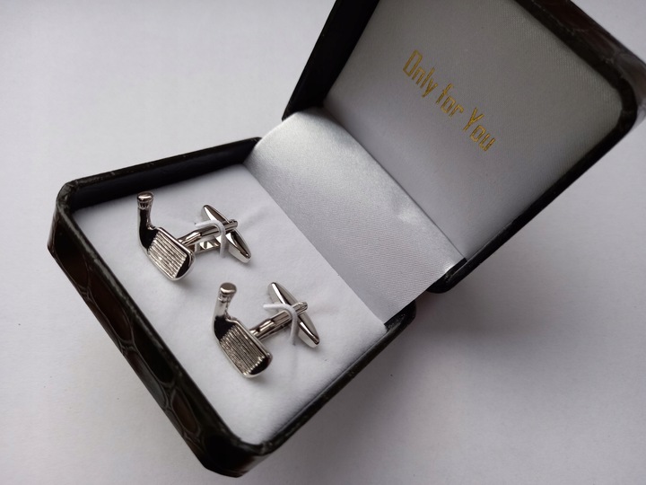 Spinki do mankietów Mały Tytanowy Pistolet