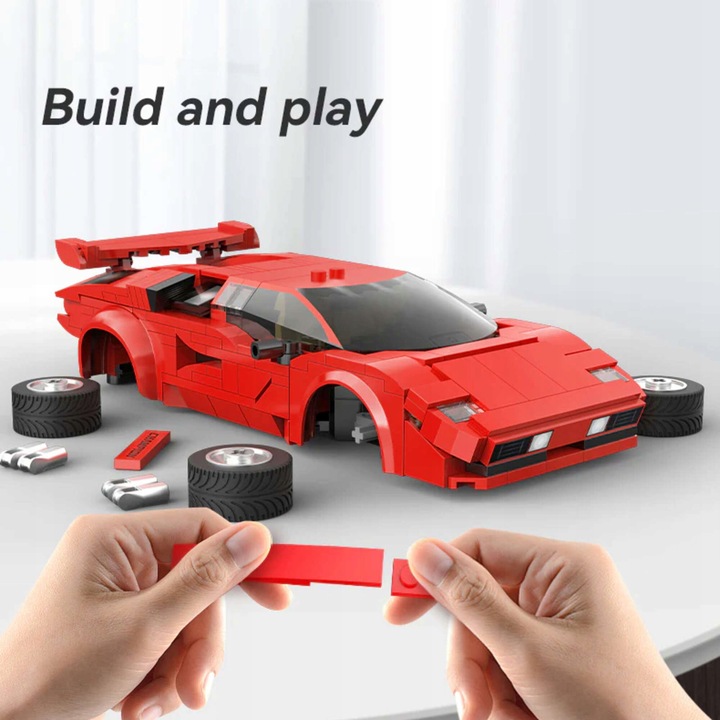 KLOCKI CADA AUTO SPORTOWE STEROWANE RC 1:20 RED SHADOW 328 EL. DUAL MODE