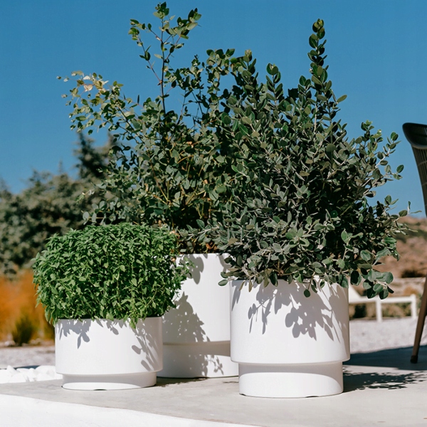 DONICZKA OSŁONKA NA KWIATY WKŁAD HEOS BIAŁA 30CM