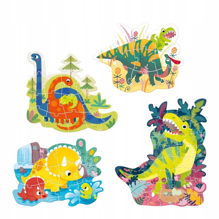Puzzle progresywne CzuCzu Dinozaury 71 el.